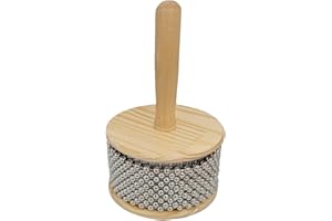 RsNifti Cabasa Wooden Percussion Instrument Hand Shaker Musical Instrument (Diameter 11.5 cm)