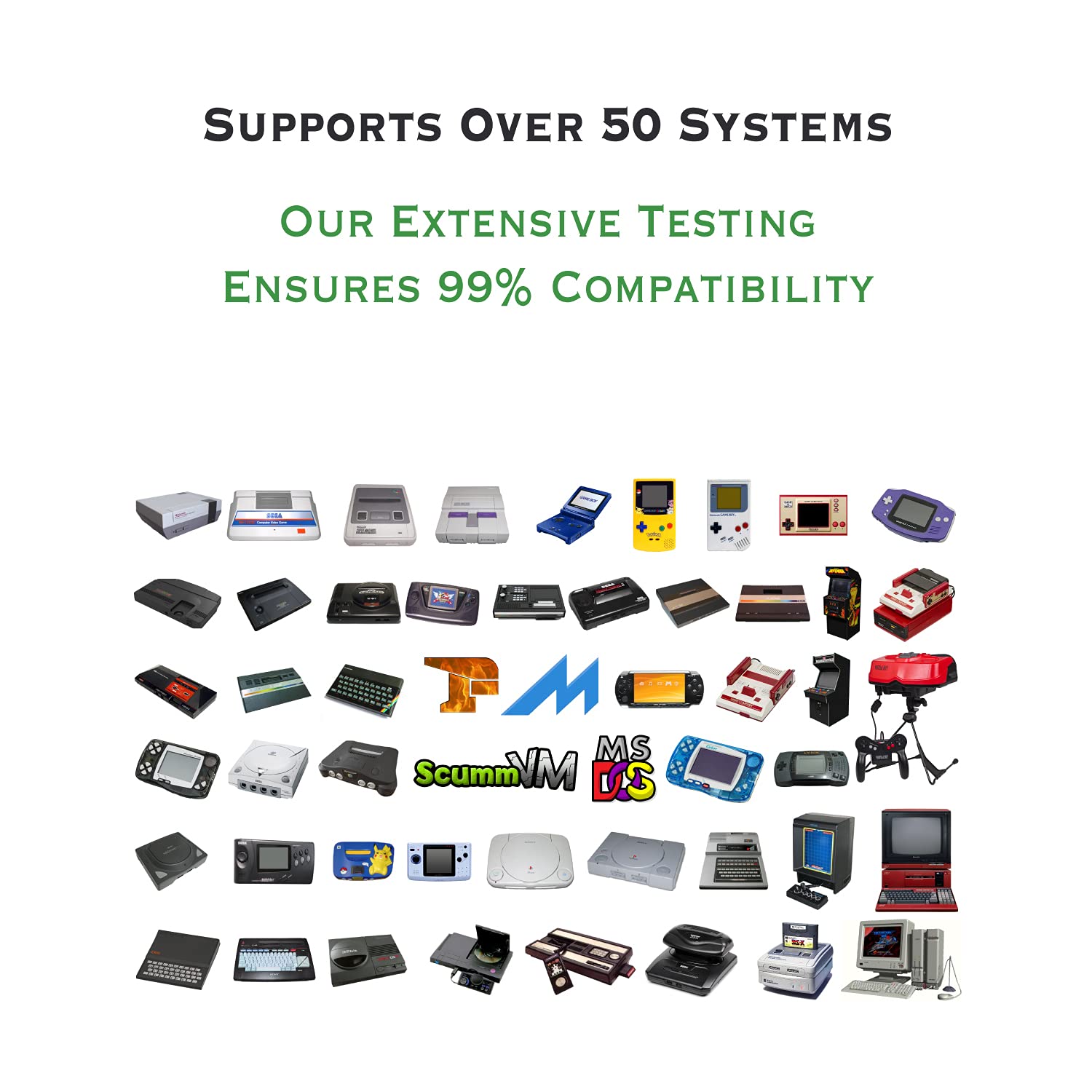 Sonicon Preloaded RetroPie Emulator MicroSD Card w/DC/PS1/NES/SNES/Sega/GB/Atari/Arcade/N64 for Raspberry Pi3/3B+/4/4B+/400 (64GB, for Raspberry Pi4, 4B+, 400)