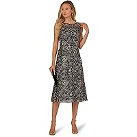 knee length dresses for ladies Cap Sleeve Pearly Lace Midi Dress in Blush Whisper main image 0