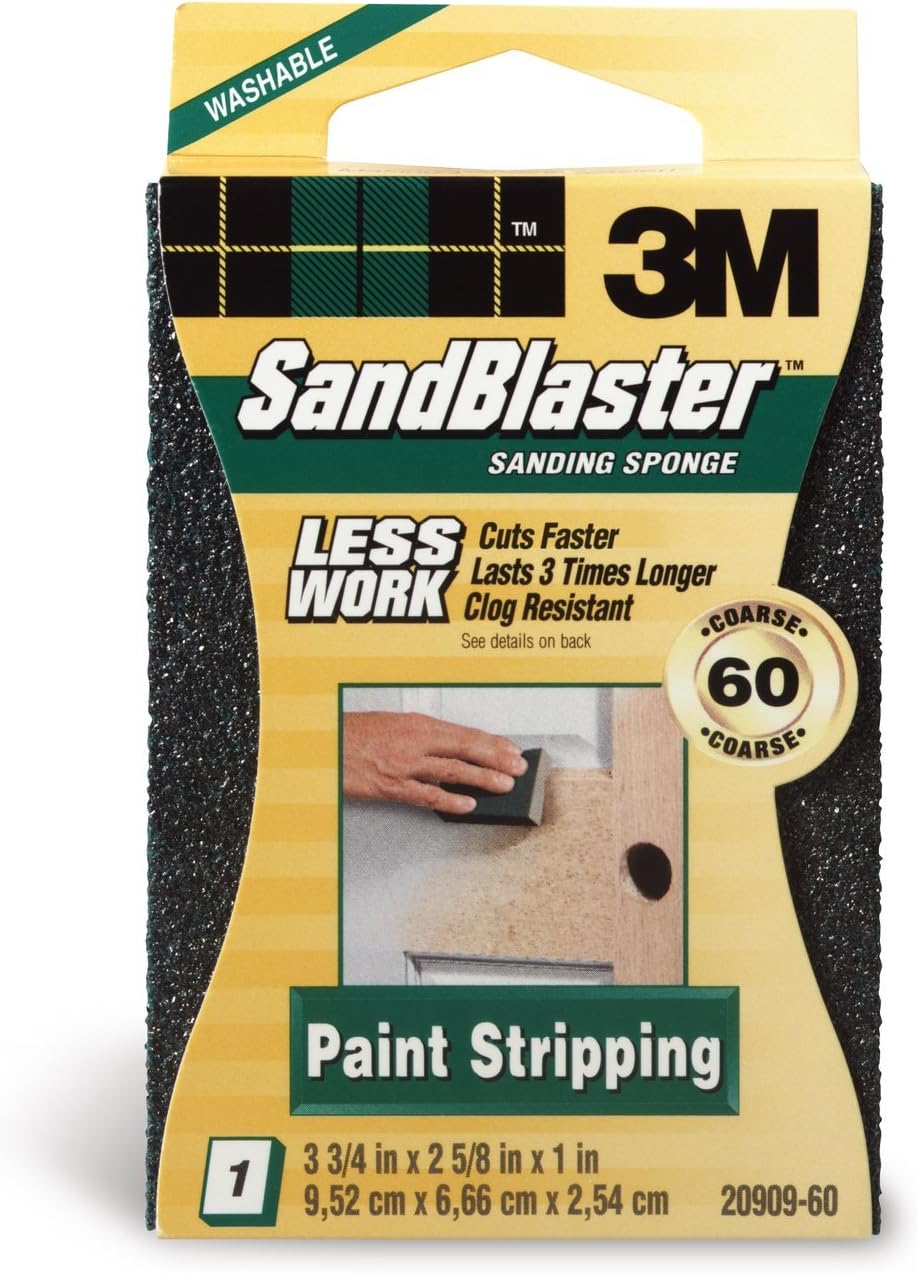 3M Sandblaster™ 60 Coarse Paint Stripping Sanding Sponges, 1 Ct - View #10