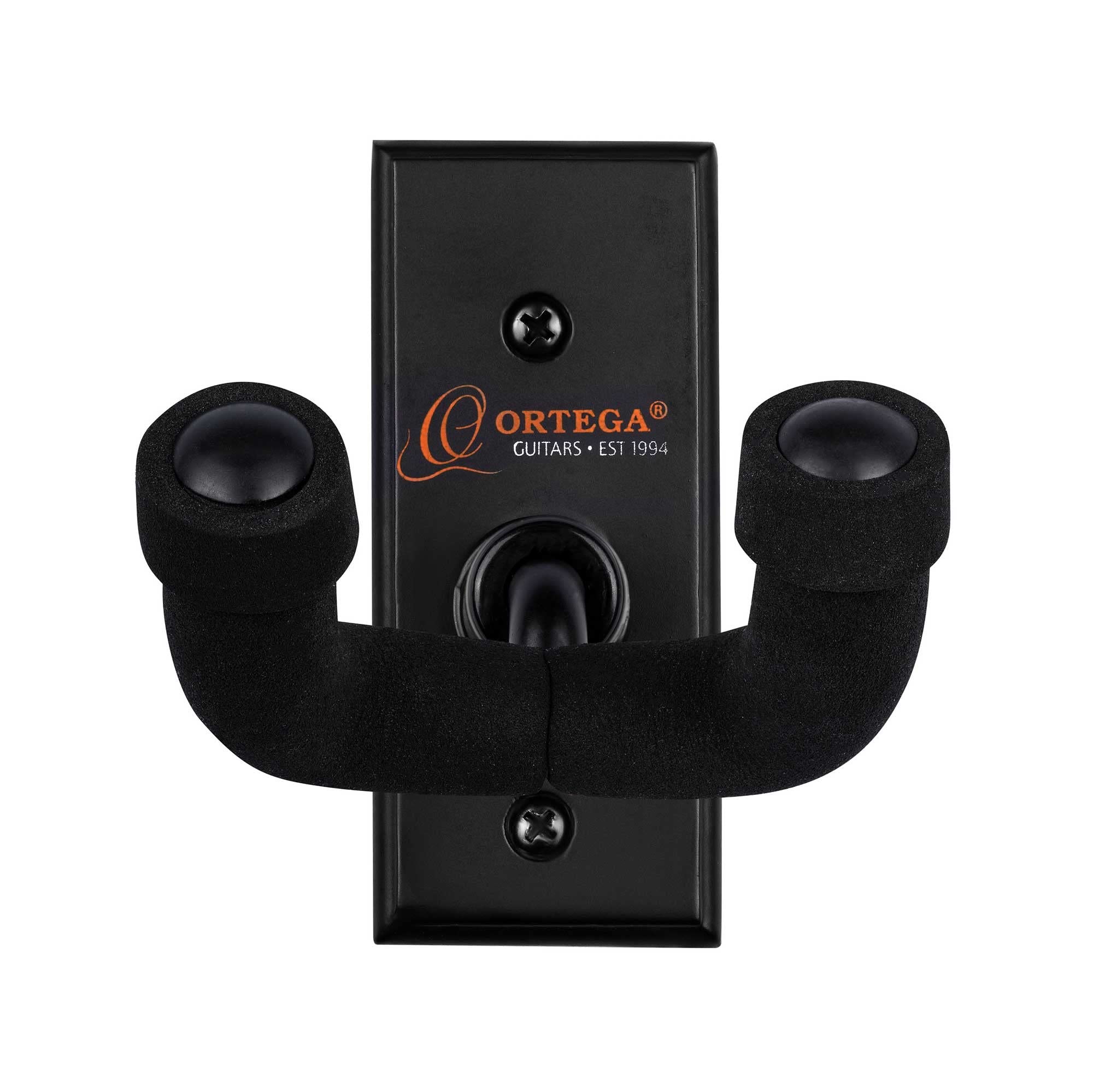 Ortega Guitars Guitar Hanger Accessories - Wall Mount for Guitar - Wood, Black (OGH-1)