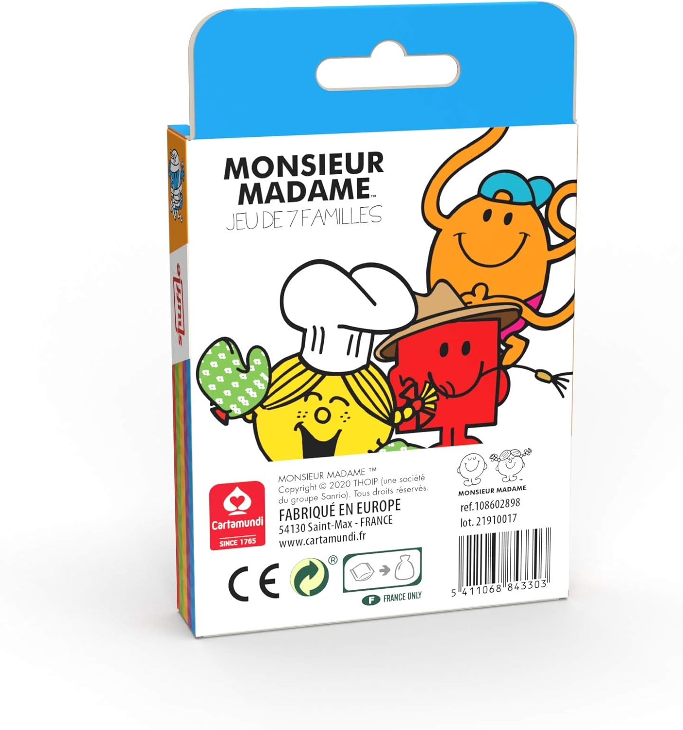 Shuffle Mr. Men 7 Families Mr Men 108602898 Card Game, Multicolor, 92mm x 145mm x 20mm - Image 3