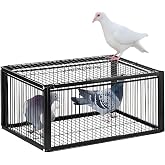Pigeon Trap Cage, One-Way Entrance Escape-Proof Bird Traps, Easy to Install Outdoor Harmless Live Birds Cages for Catch Pigeons, Sparrow, Chicken, Lofts (Standard)