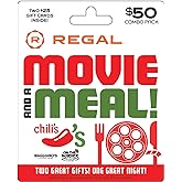 Brinker-Regal Entertainment Movie & A Meal Gift Cards, Multipack of 2 - $25