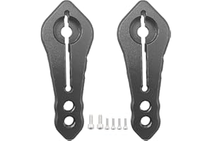 ZHUOYUEFSC 2Pcs Aluminum RC Clamping 25T Servo Horn Steering Clamping Arm for Traxxas TRX4 Axial SCX10 Tamiya 1/10 RC Crawler Truck(Black & Silver)