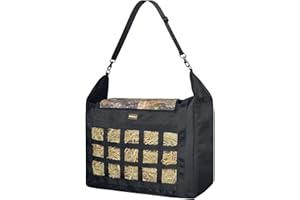 MIYABALA Hay Bag for Horses,Slow Feeder for Horse/Donkey/Goat, Premium 1680D Oxford Cloth,Easy to Fill and Hang with Extra Large Opening（Camo）