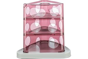 Trixie Cheese Tower Interactive Cat Toy, Enrichment Toys for Indoor Cats, Treat Puzzle Interactive Play and Mental Stimulatio