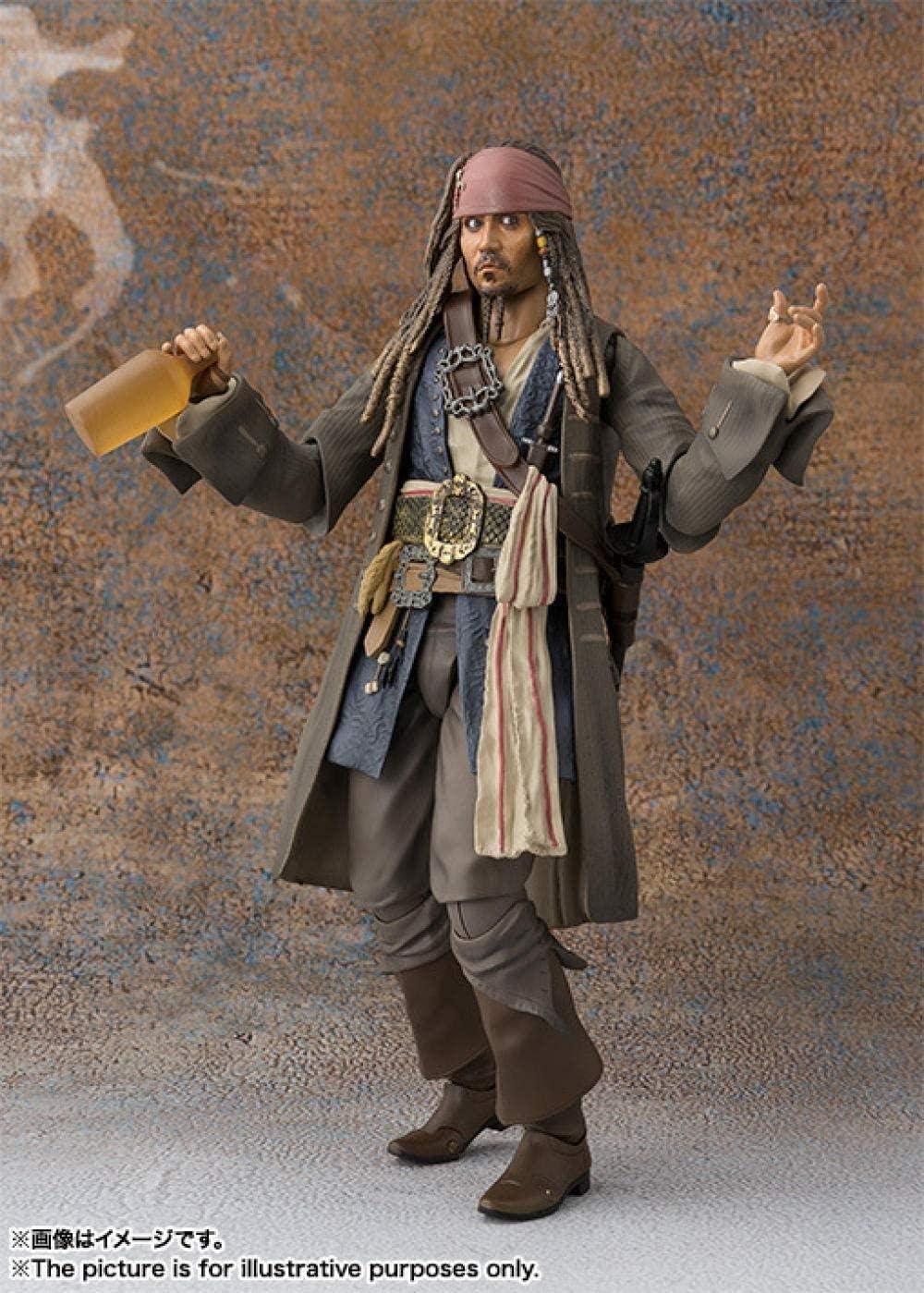 NYJNN Anime statue Anime Captain Jack Johnny Depp Pirates of the Caribbean 5 dead without evidence can do that
