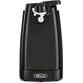bella Electric Can Opener and Knife Sharpener, Black