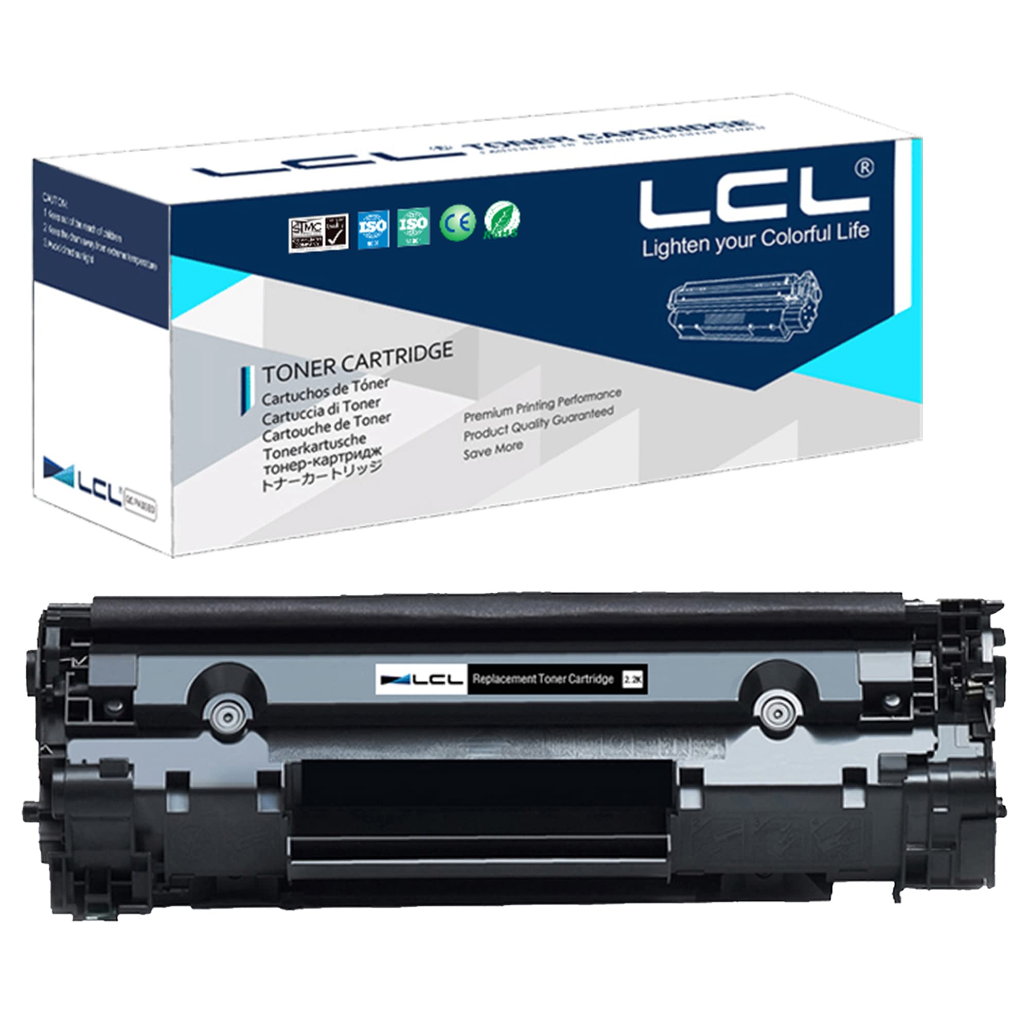 LCL 83A 83X CF283A CF283AD 283X CF283X CRG737 CRG-737 Toner Cartridge Compatible for HP LaserJet Pro MFP M225dw HP LaserJet M126A M126nw M128fn M128fp M128fw HP LaserJet Pro MFP M225dn (1Black)