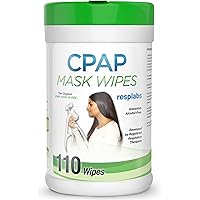 resplabs CPAP Mask Wipes Unscented Cleaner for Full Face, Nasal Masks & Supplies 110 Wipes