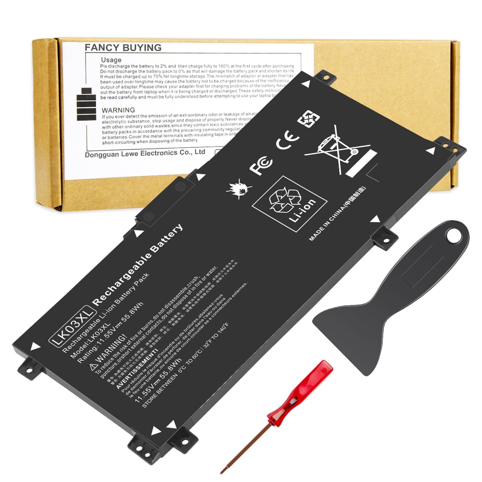 LK03XL 916814-855 Battery for hp Envy x360 Convertible 17m-ae0xx 17-bw 17m-ae111dx 15m-bp1xx 15m-cn0xxx 15-cn0xxx 15m-cp0xxx 15m-cn0012dx 15m-cn0011dx 15m-bq021dx 15m-bp112dx 916368-421 l09281-855