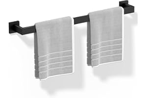 HITSLAM Towel Bar 24 Inch for Bathroom, 2-Section Easy Assembly Design, SUS304 Stainless Steel Towel Holder, Wall Mounted Tow