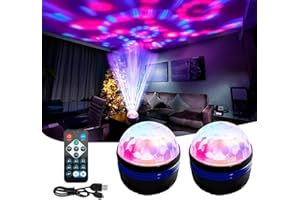ＳＯＴＫＺＴ [2 Pack ] USB 2 in 1 Northern Lights Projector,Aurora Light Projector,14 Lighting Effects for Bedroom, Party, Northern Lights Ocean Waves Projector Lamp, LED Color Changing Lamp for Home Decoration.
