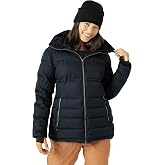 Roxy Women's Quinn 10K Waterproof Insulated Snow Jacket | Quilted Ski-Snowboard Puffer | 10K Waterproof | Removable Faux Fur Hood | Winter Mountain Wear