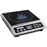 ChangBERT Induction Cooktop Professional Chef Edition, NSF Certified Stove | 1800W, Commercial Induction Cooktop, Precise Temp Control，Schott Glass, Large Coil, Low Noise, Restaurant Hotel Food Station