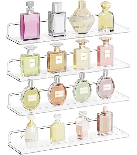 Lot De 6 Étagères Flottantes En Acrylique De 14 Cm Pour Disques Vinyles