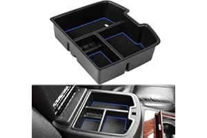 EDBETOS Center Console Organizer Tray Compatible with GMC Sierra 1500 Chevy Silverado Suburban 2500 Avalanche 07-13 Accessory 07-14 Sierra 2500 3500 Yukon Silverado 2500 3500 Suburban 1500 Tahoe Blue