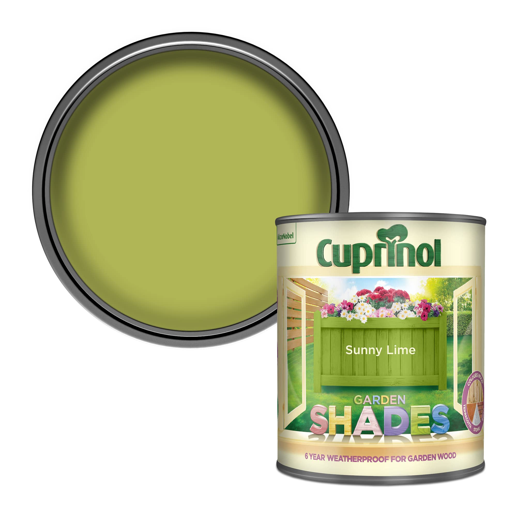 Cuprinol Exterior Woodcare, Sunny Lime, 1 L