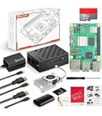RasTech Raspberry Pi 5 8GB Kit 64GB Edition with Active Cooler,27W