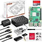 RasTech Raspberry Pi 5 16GB Kit 64GB Edition with Active Cooler,27W 5.1V5A USB-C Power Supply,Pi 5 16GB Board,64GB Card Reade