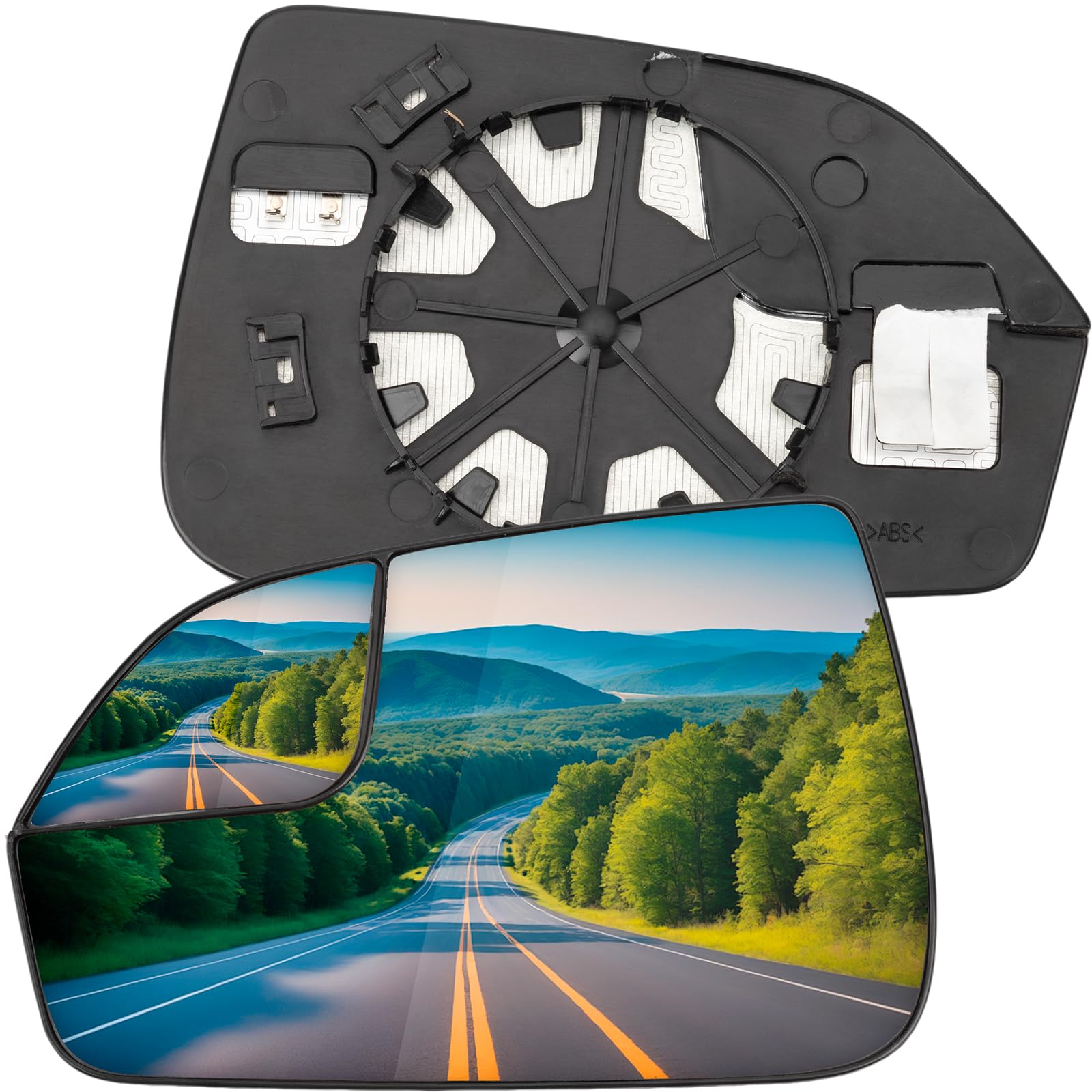 Photo 1 of LOIYLLEN Driver Side Mirror Replacement for Lincoln MKZ 2013 2014 2015 2016 2017 2018 2019 2020 - Left Side Mirror Glass, Rear View Mirrors Glass with Power Heated