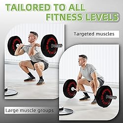 Fitvids Olympic Bumper Plates Set, 2" Weight Plates