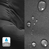 Beautiful Beanbags Cube Footstool - Water-Resistant Black Pouffe UK Made view 4