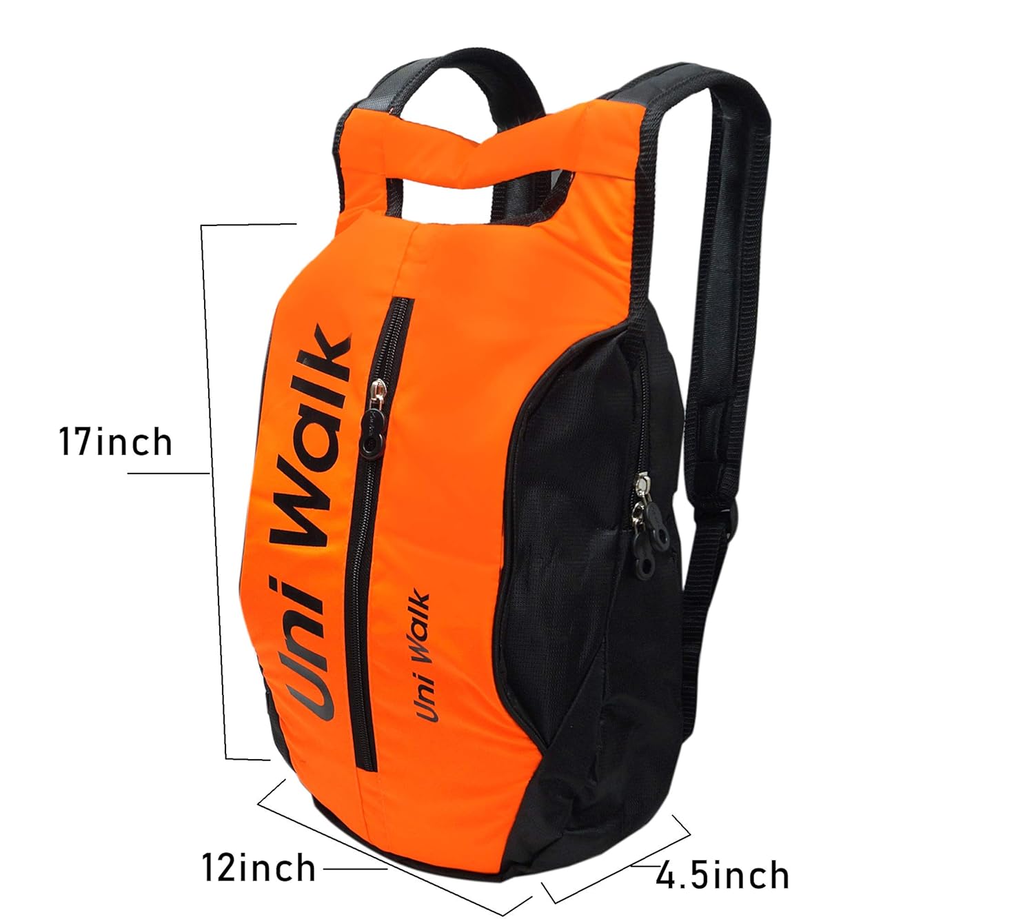 nisun men's nylon backpack (uniwalk college backpack - orange)