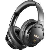 1Mii Y8+ Hybrid Active Noise Cancelling Headphones for Airplane &amp; Travel | Bluetooth 6.0 Over-Ear, 100H Playtime, LDAC Wireless Hi-Res Audio, Deep Bass, Ambient Mode, Custom EQ via App, Home/Office