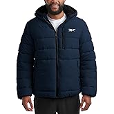 Reebok Mens Winter Jacket - Heavyweight Sherpa Lined Puffer Parka Mens Winter Coat - Insulated Quilted Ski Jacket for Men