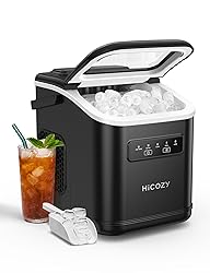 HiCOZY Countertop Ice Maker with Handle, Ice in