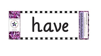 UpToSchoolWorksheets Sight Words Flash Cards