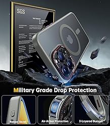 JUESHITUO for iPhone 16 Pro Max Case with 1X Screen