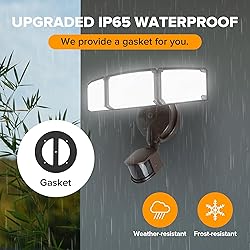 LUTEC 72W 7500LM LED Security Lights Motion Sensor