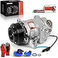 A-Premium Air Conditioner AC Compressor with Clutch Compatible with BMW X5 320i 328i 428i 528i 535i 228i 328d 535d 740Ld GT xDrive Gran Coupe