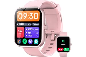 BOOOMIC Smart Watch(Answer/Make Calls), 1.83" Smartwatch for Men Women Alexa Built-in, Fitness Tracker with IP68 Waterproof, 100+ Sport Mode Activity Tracker, Heart Rate Sleep Monitor, iOS Android Compatible