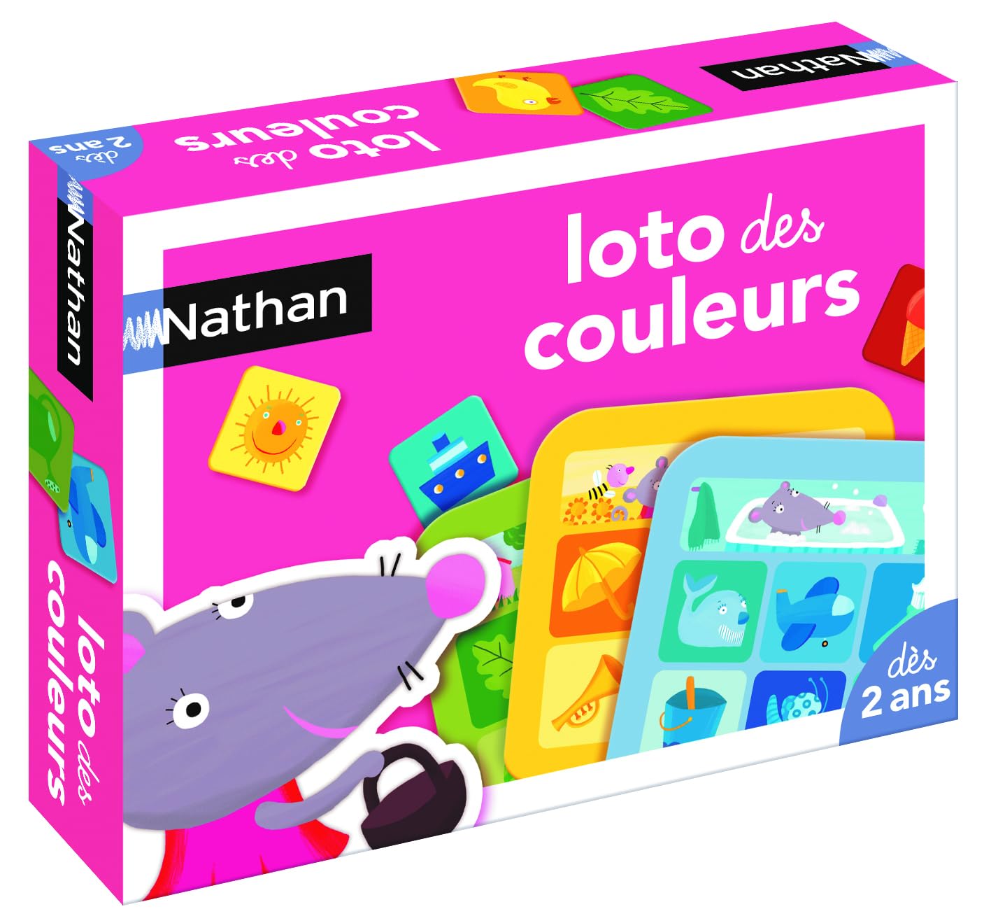 Dujardin Nathan Colour Loto – Discover and Name Colours – Educational Game – Play with Family – For Children aged 2 Years and Above