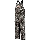 BASSDASH Men’s Waterproof Fishing Bibs Stain Resistant Rain Pants Adjustable Lightweight Pu-Coated Workwear Overalls