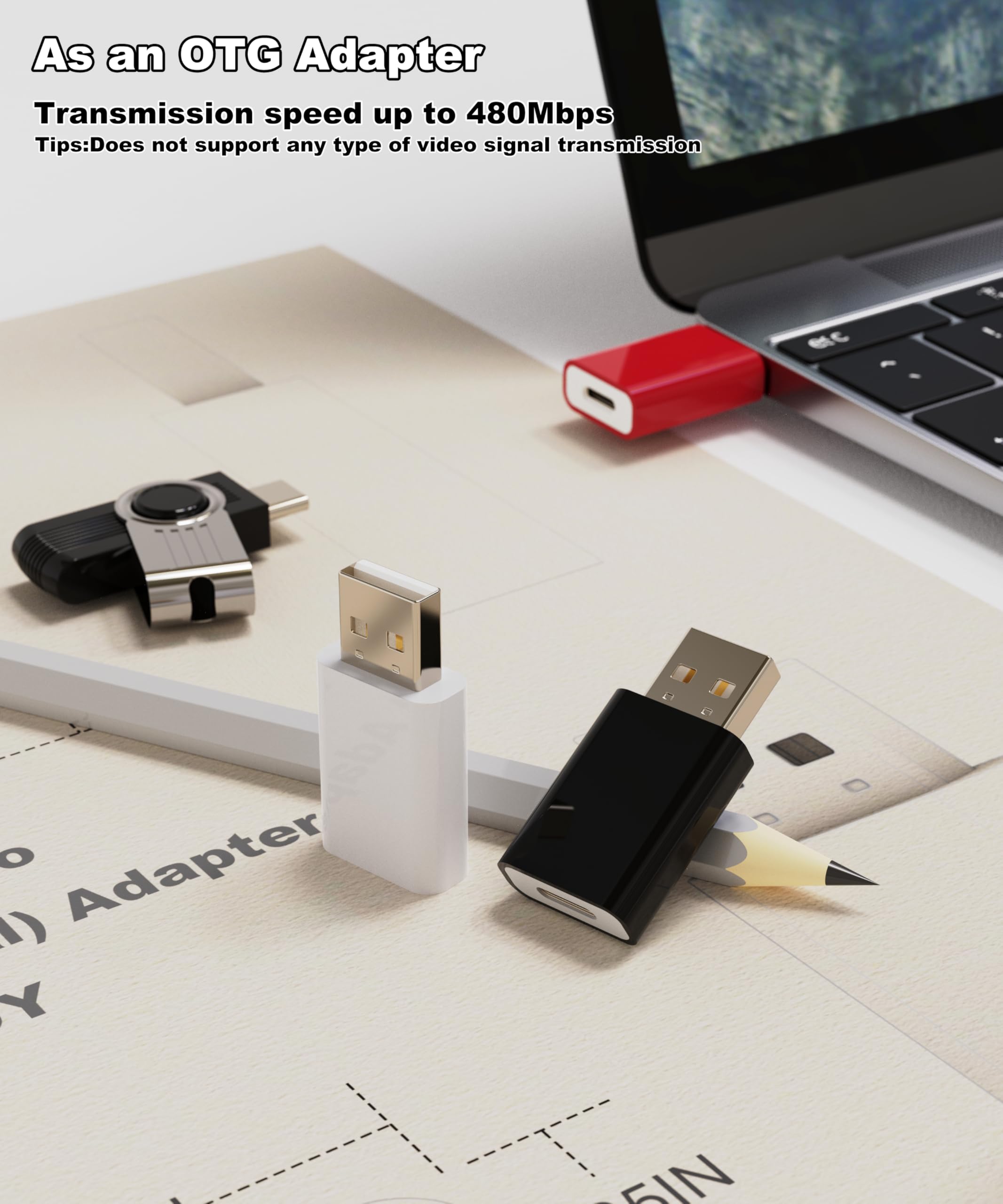 USB to USB C Adapter for iPhone Air 17 [Mfi Certified],USB-C Female to USB Male Charger Converter for Apple MagSafe Watch 10/9/8/7/SE/Ultra,Car,iPhone 16 15 Mini Pro Max,Galaxy,Pixel,CarPlay