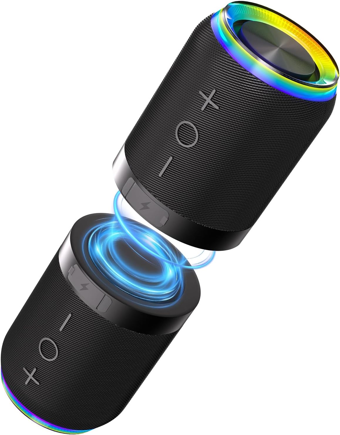 Aoacions 2 in 1 Magnetic Splittable Bluetooth Speaker, Portable Waterproof Split Wireless Speaker Bluetooth V5.4 with 20W Loud Stereo Sound, Wireless Pairing for Home, Outdoor or Travel