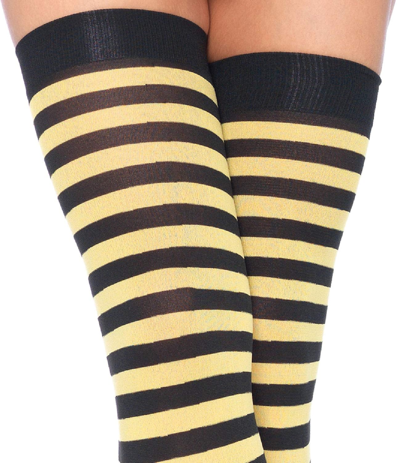 Leg Avenue Women's Nylon Striped Stockings: Clothing