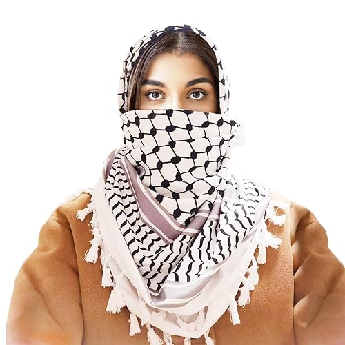 Arafat Keffiyeh Keffiyeh Head Wrap TINAYAUE Men Arabic Shemagh