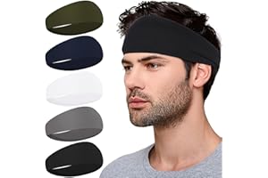 XTREND Sports Headbands for Men,Moisture Wicking Workout Headband,Running,Cycling,Basketball,Yoga,Football,Unisex Hairband