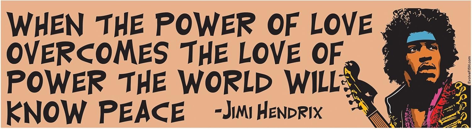 EvolveFISH Power of Love Bumper Sticker - [11