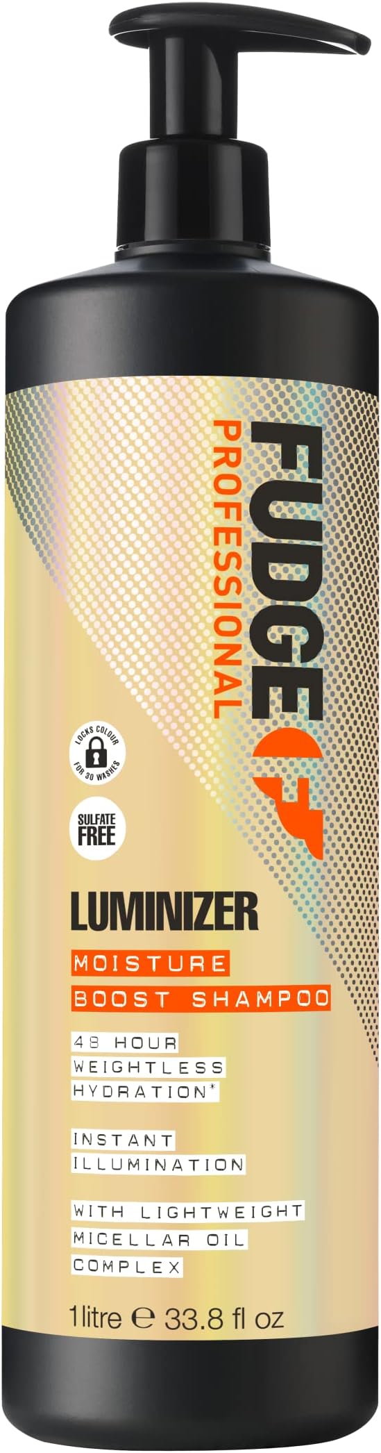 Fudge Professional Luminizer Moisture Boost Shampoo 1 Litre Sulfate Free