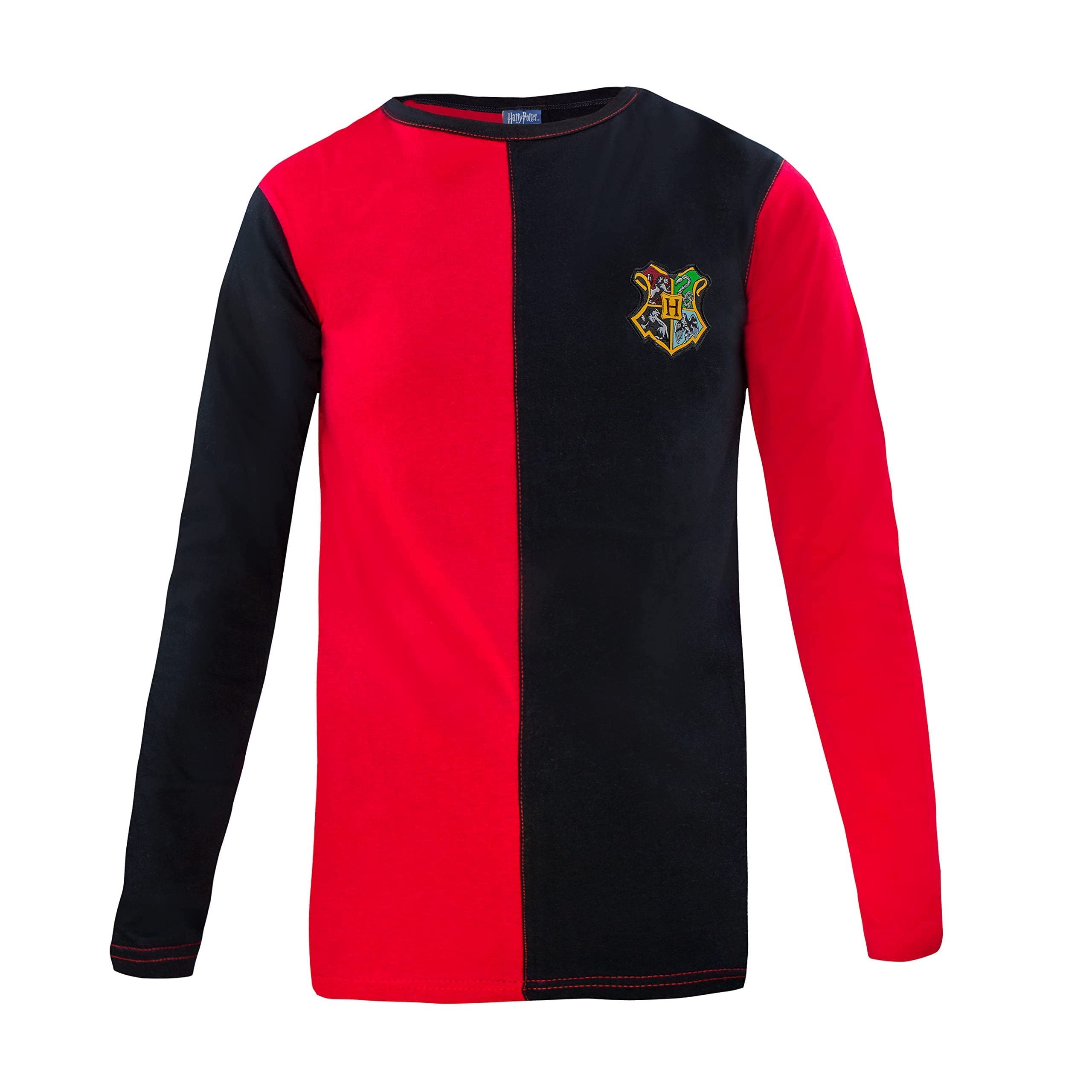 Cinereplicas - Harry Potter - T-Shirt - Triwizard Tournament & Quidditch - T-Shirt Harry Potter - Officially licensed - Medium - Red & black