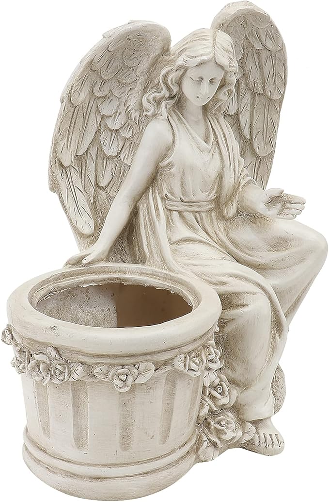 Angel Statue Planter Pot Resin Flower Pot Angel Wing Planter Cactus Pot