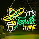 Tequila Neon Sign Mexican Tequila LED Neon Light USB Powered Dimmable Man Cave Cafe Bistro Club Party Beer Bar Restaurant Decor(16.3x11.2 Inch)