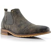 Ferro Aldo Men's Chelsea Boots | Pull-On Ankle Boot in Plain Toe, Cap Toe & Wingtip Brogue Styles | For Casual, Dress, Work & Formal Events
